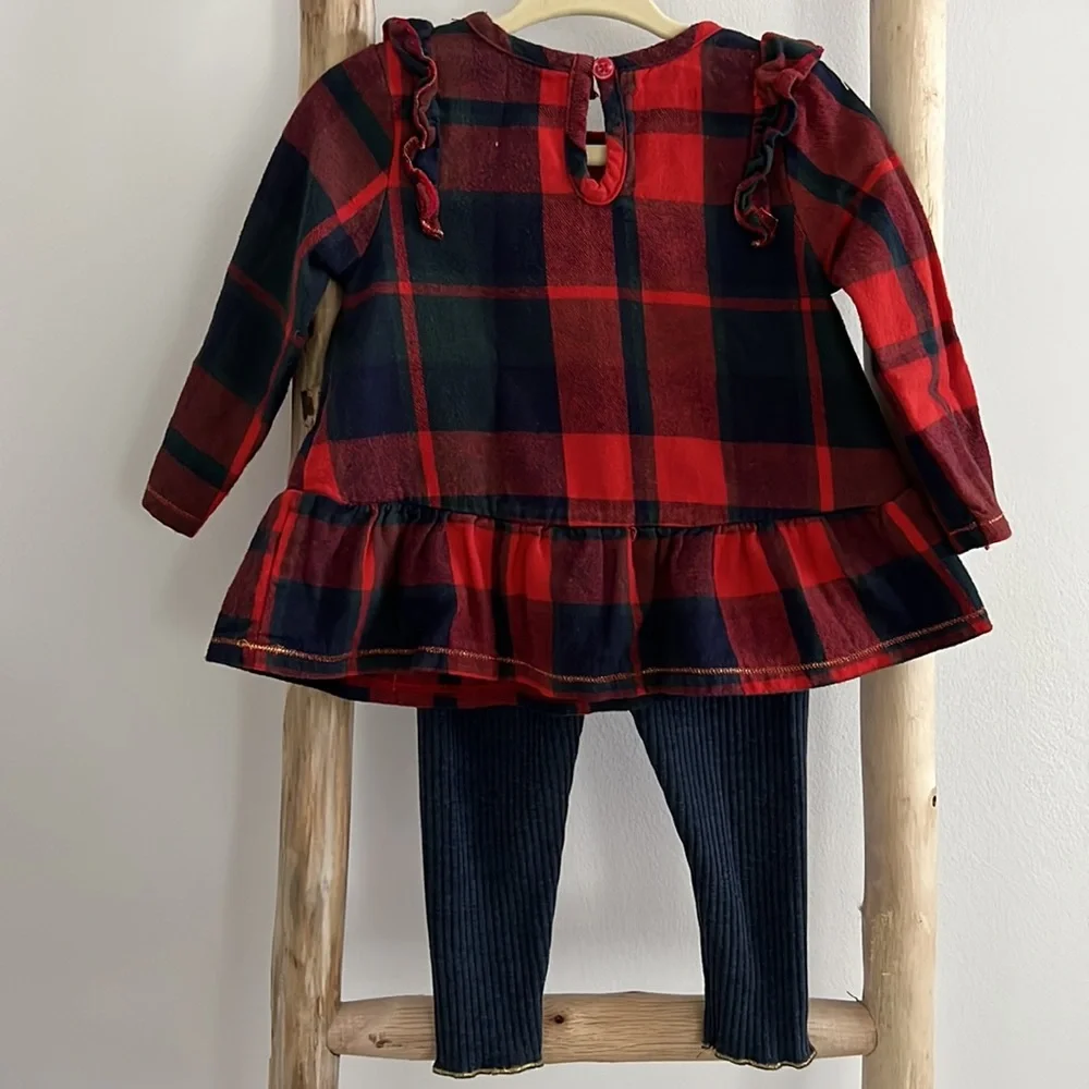 Mud Pie Santa Tunic and Legging Set (available in Sz 6-9 months & 12-18 months)